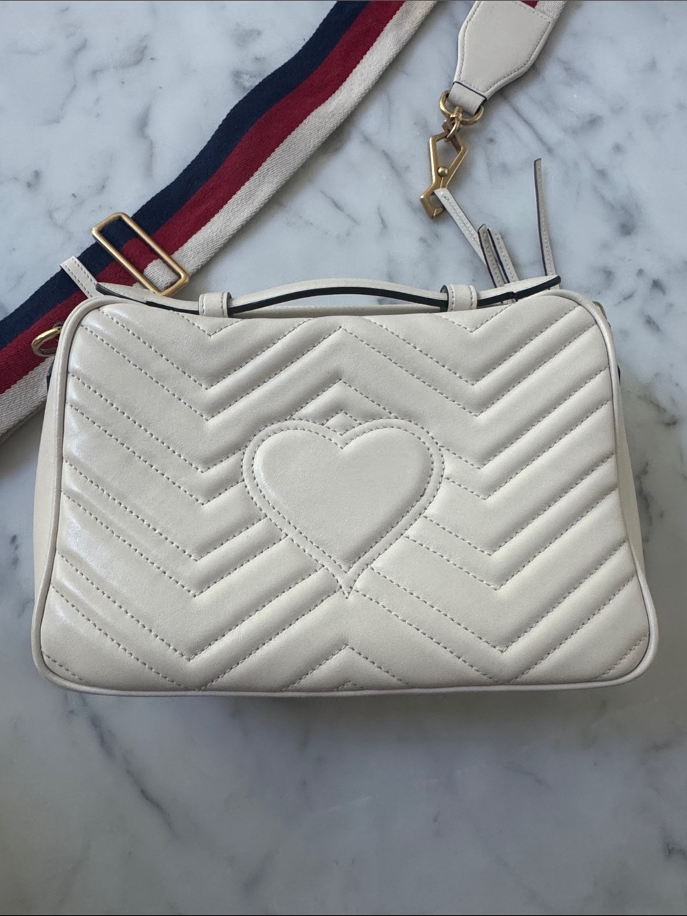 Gucci Marmont Top Handle handbag and strap - Picture 8 of 9